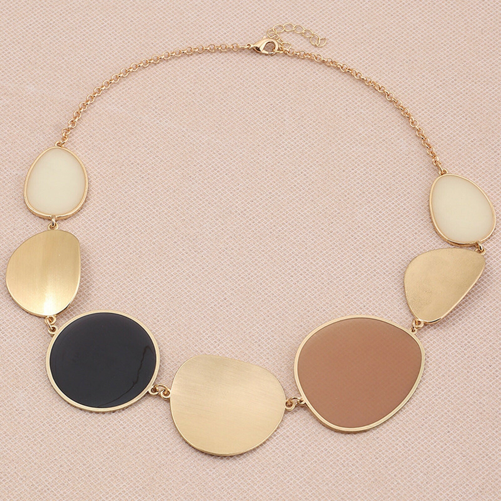 Exaggerated Women Alloy Necklace Summer Choker Chain Jewelry Accessories