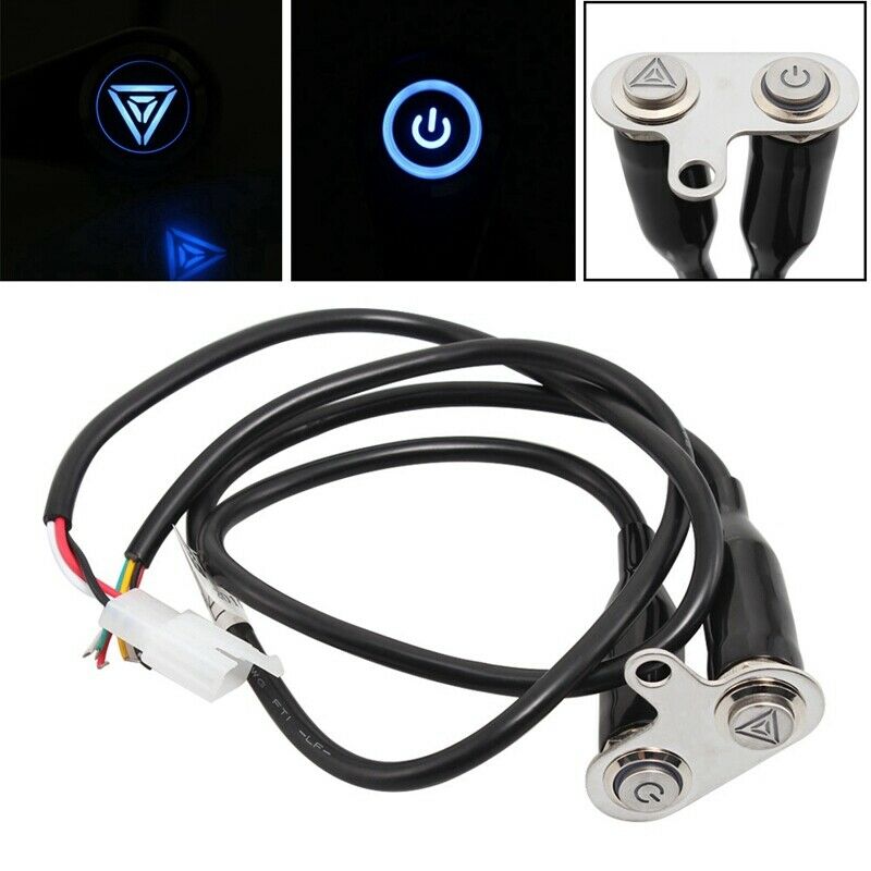 LED Motorcycle Scooter ON-OFF Hazard Light Switch Double Emergency Warning FR8G7