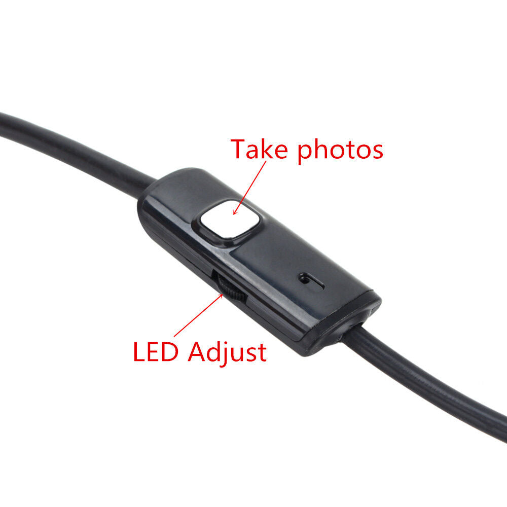 2M 6LED Waterproof USB Endoscope Inspection Borescope Camera for OTG Android PC
