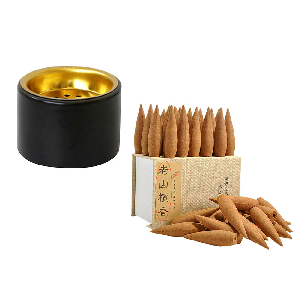 Incense Aroma Burner Holder with Incense Cone Censer Set Nordic Style Decor