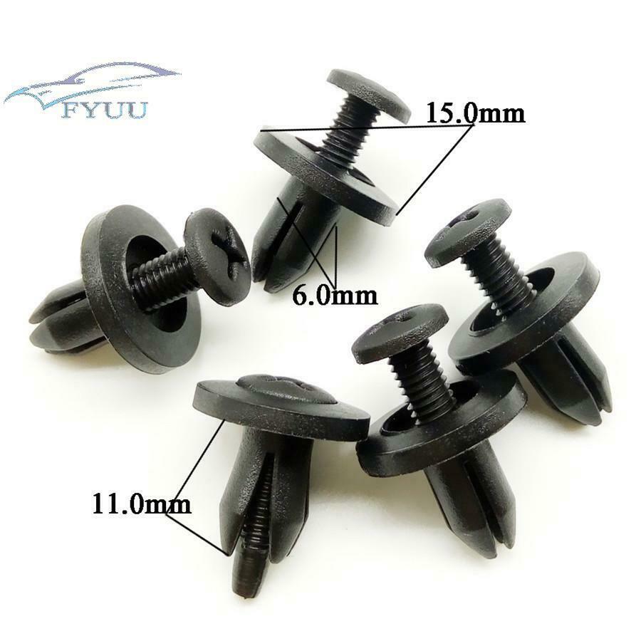 Car Door Panel Bumper Fender Cover Rivet Clamp Fastener Clip Tie Wrap Cable Kit