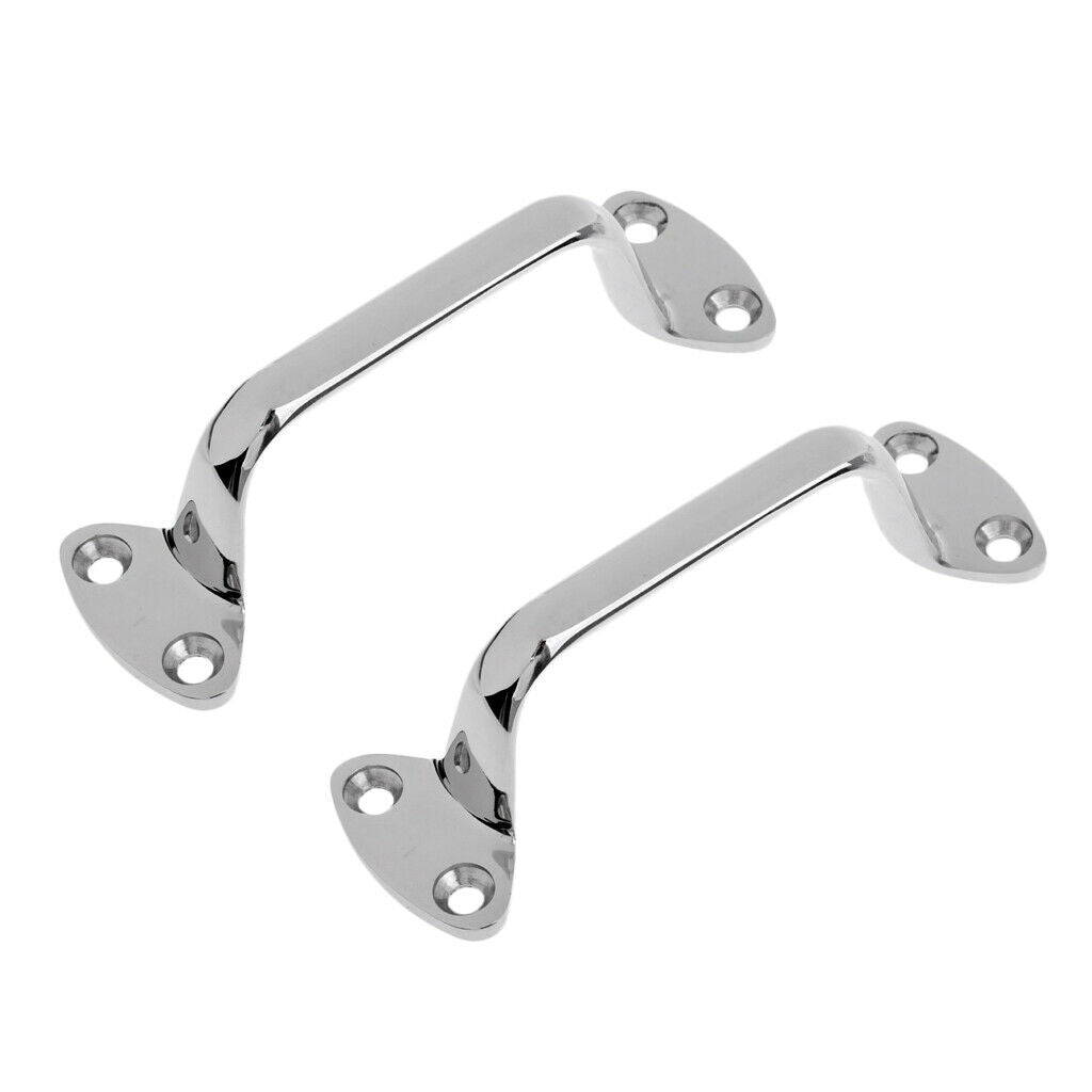 2pcs Stainless Steel 6" Polished Marine Grab Handle Handrail Boat Accessoies