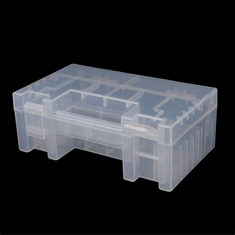 Portable hard plastic case storage box holder organiser for AA AAA C batt.l8