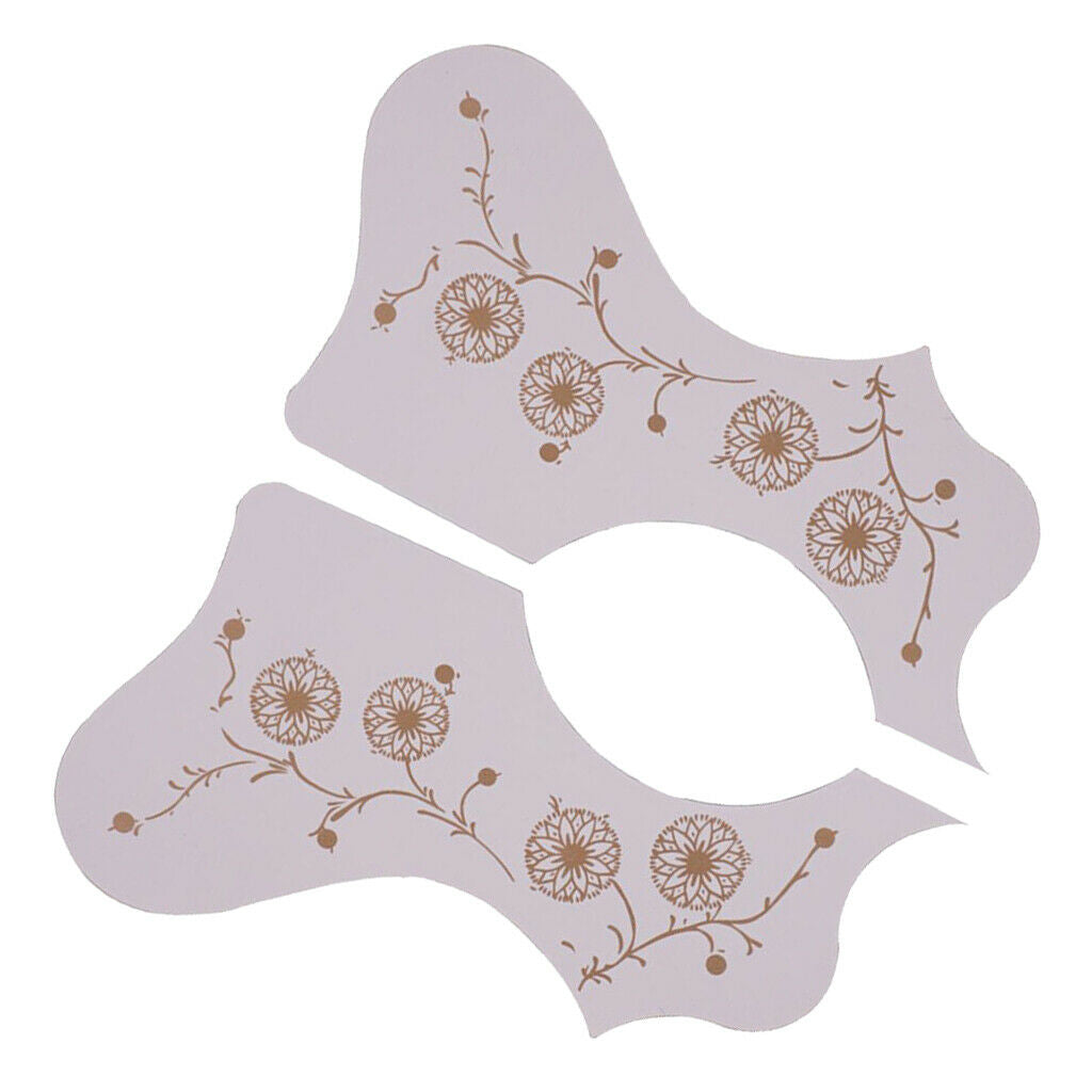8Pcs Acoustic Guitar PVC Pickguards Self-adhesive Fireworks Printing DIY
