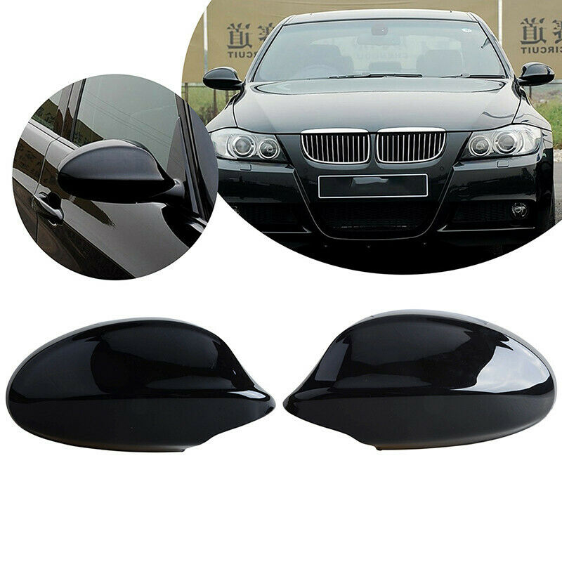 2Pcs Side Wing Mirror Cover For BMW 1 3 Series 2008-2015 Rearview Mirror Cover