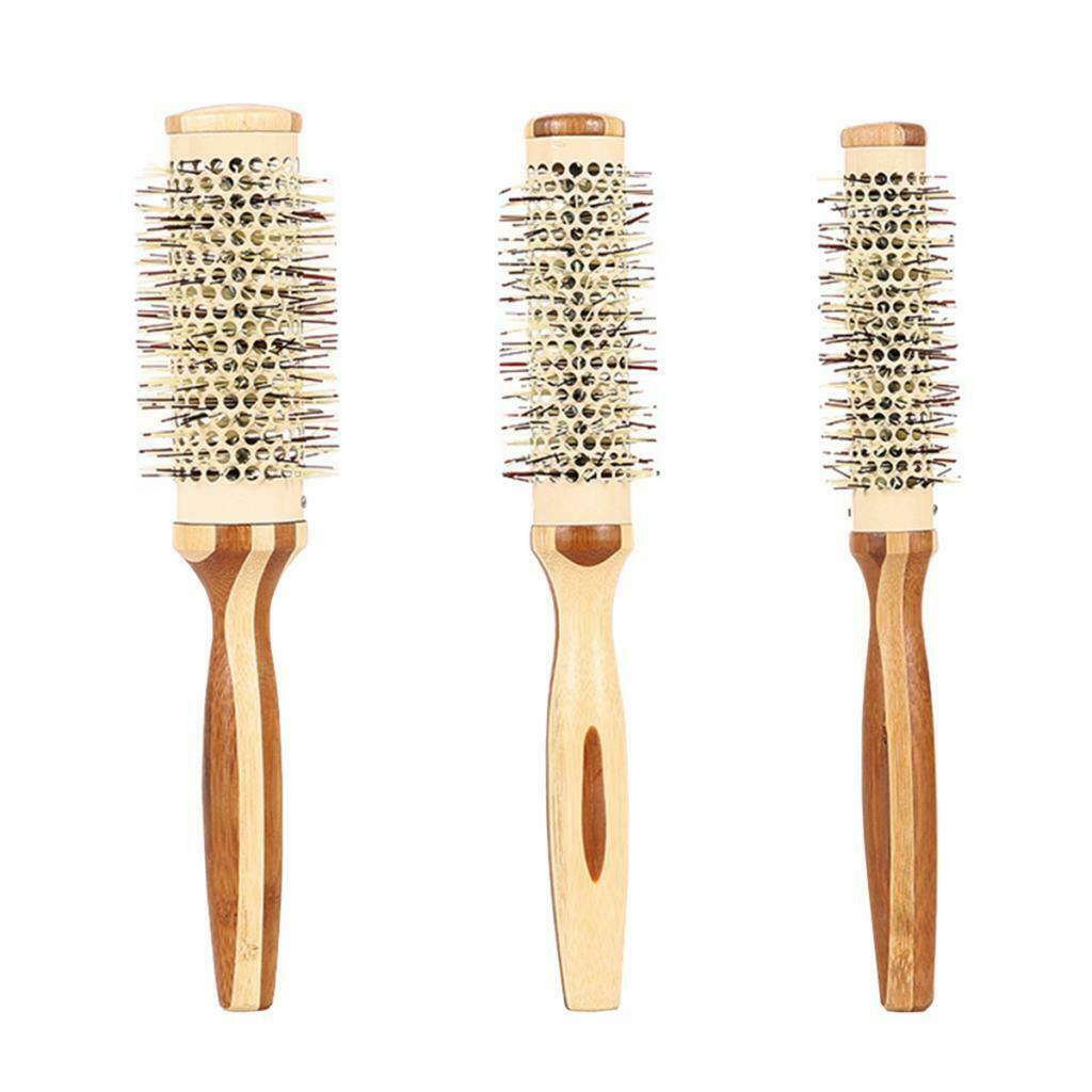 Anti-Static Round Hair Comb Roller Hairbrush for Curling Straightening M