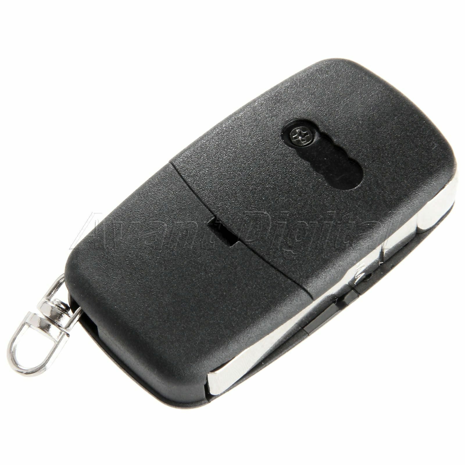 Black 3 Button Flip Remote Key Fob Blade Case Shell For  TT A2 A3 A4 A6 A8