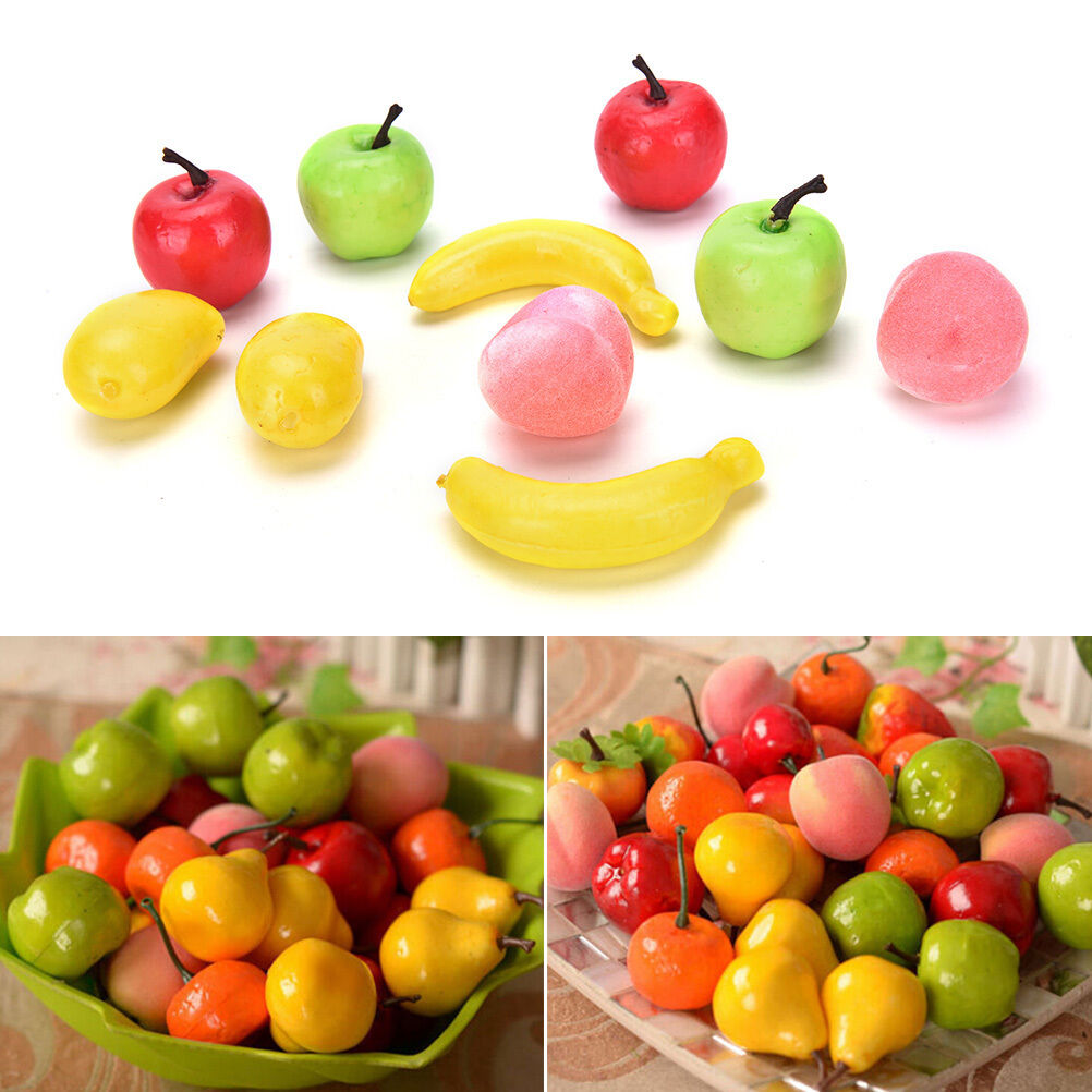 10X Artificial Decorative Plastic Fruit Home Decor Garden House Kitchen  _AUBDA