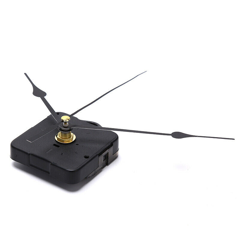Quartz Clock Movement Mechanism Hands Wall Repair Tool Parts  DIY Black PoinBDA