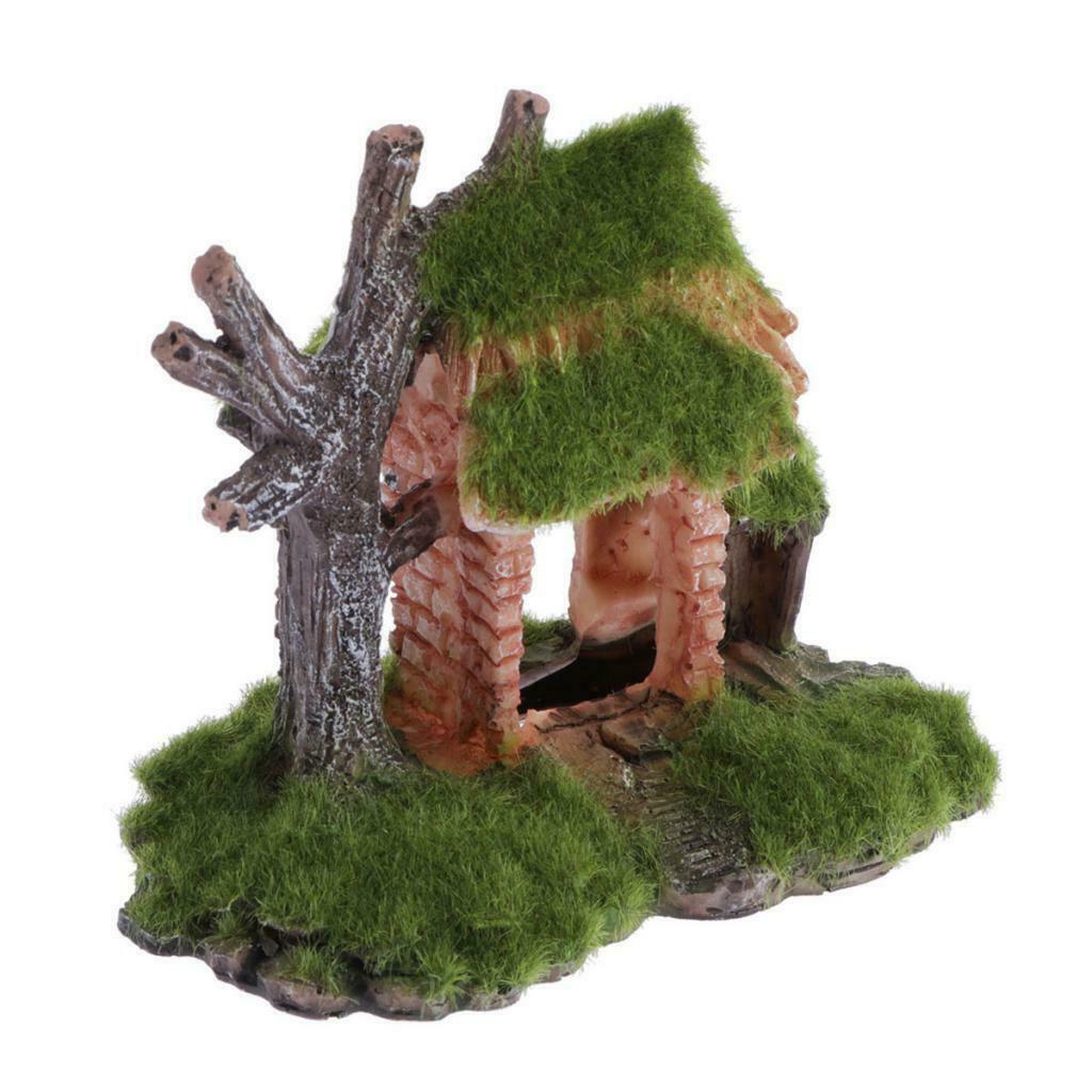 Aquarium Fish Tank Tree House Fish Tank Landscape Decor Ornaments