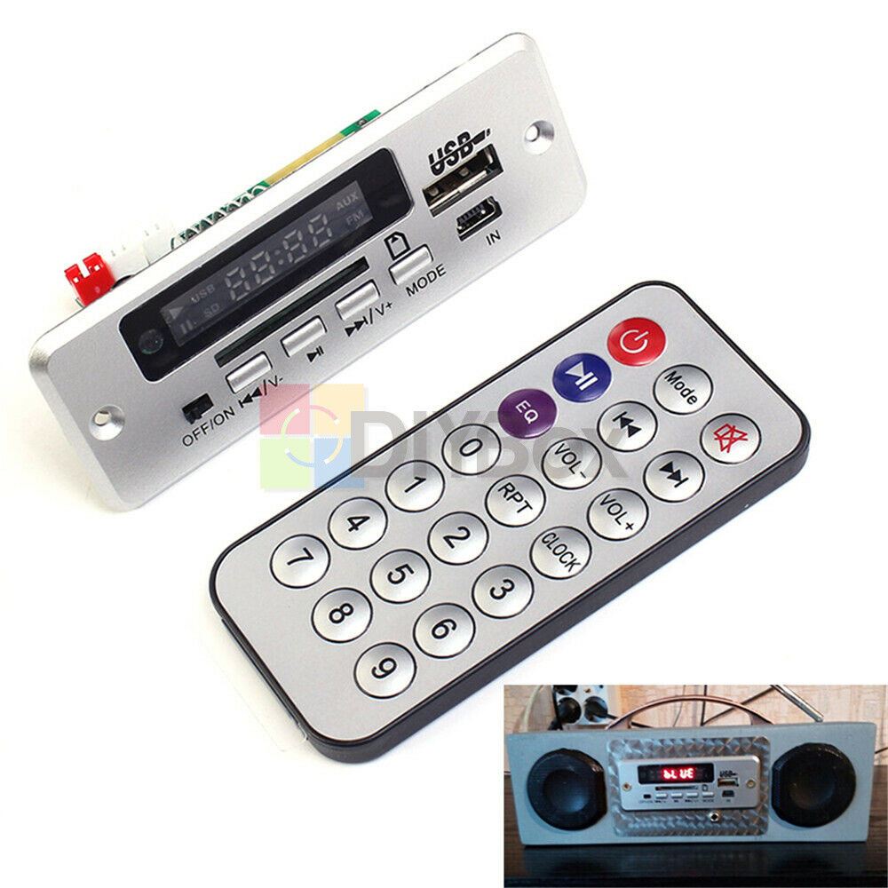 5V Mini MP3 Decoding Board Bluetooth Call WAV Module U-Disk& TF Card& Amplifier