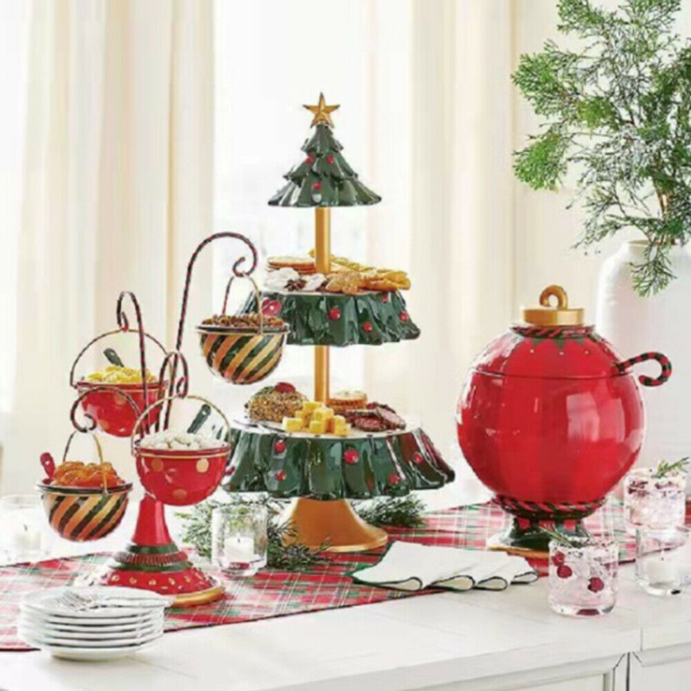 Christmas Snack Rack Christmas Tree Dessert Table Fruit Plate Holiday Party Tray