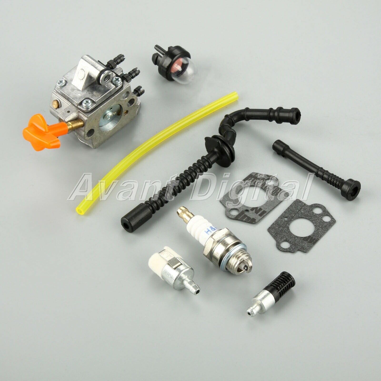 Chainsaws Carburetor & Gaskets & Fuel Hose Kit For Stihl MS192 MS192T MS192TC