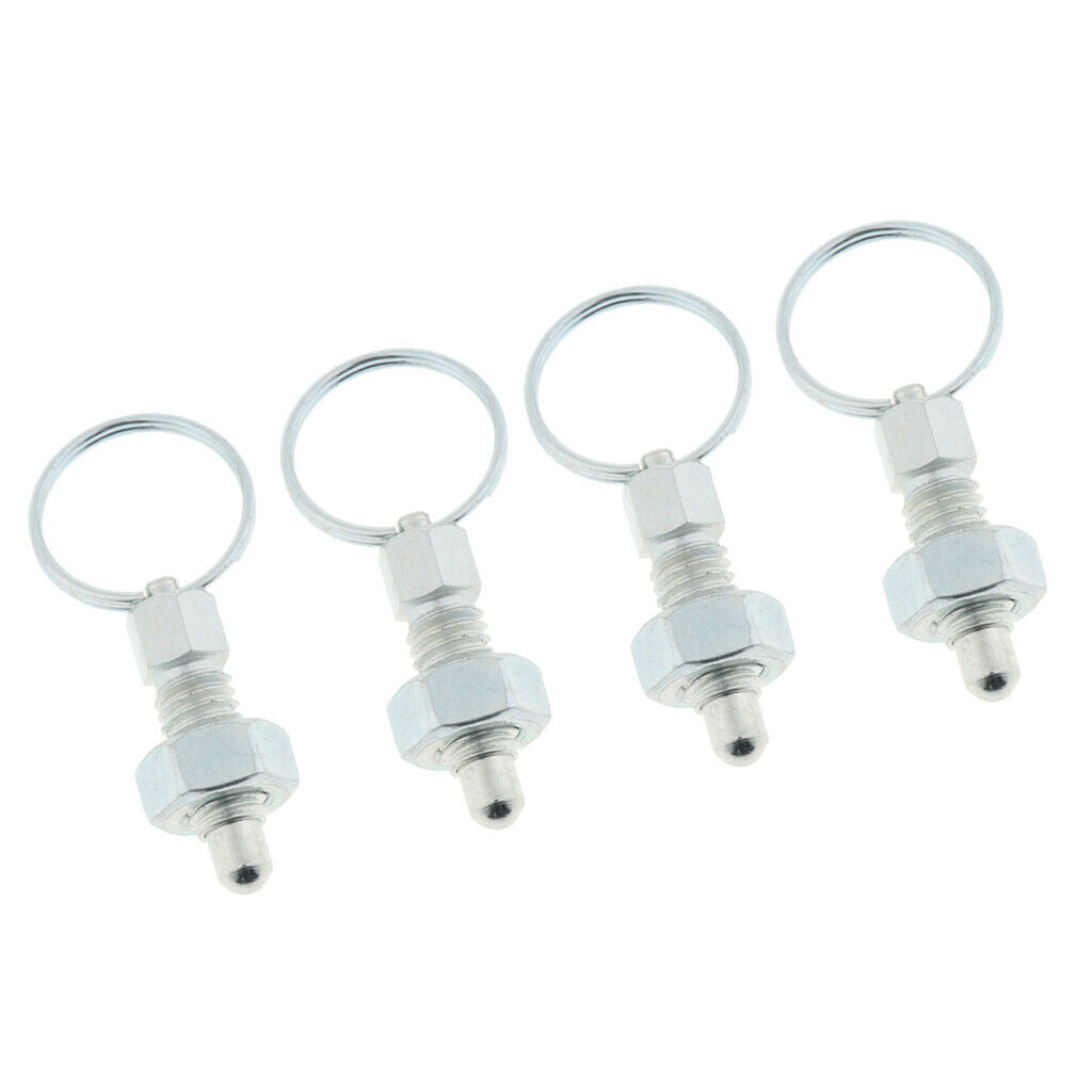 4Pcs M6 Ring Indexing Drive Plunger Spring Positioning Pins