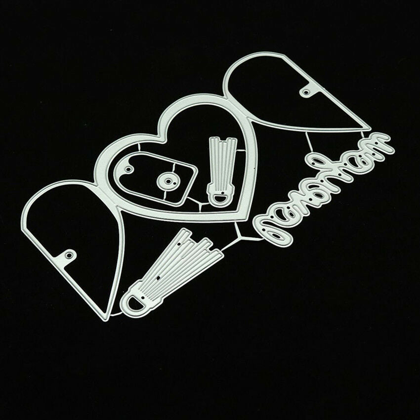1PC Cutting Dies Love Letter Heart Metal Dies Scrapbooking Craft Die Cut Stamps