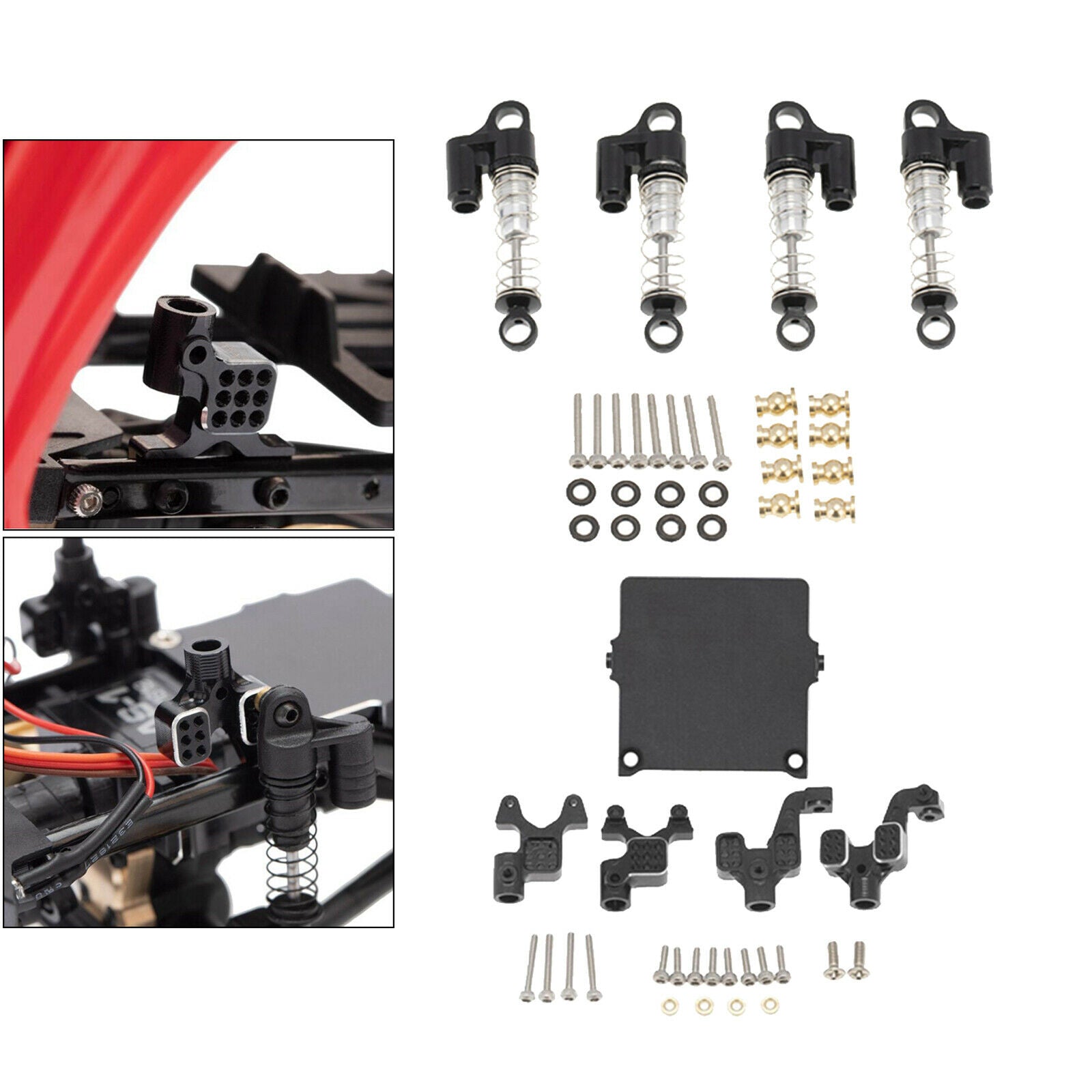 Metal Shock Absorber Fit for Axial SCX24 90081 1:24 RC Car Off-Road Parts