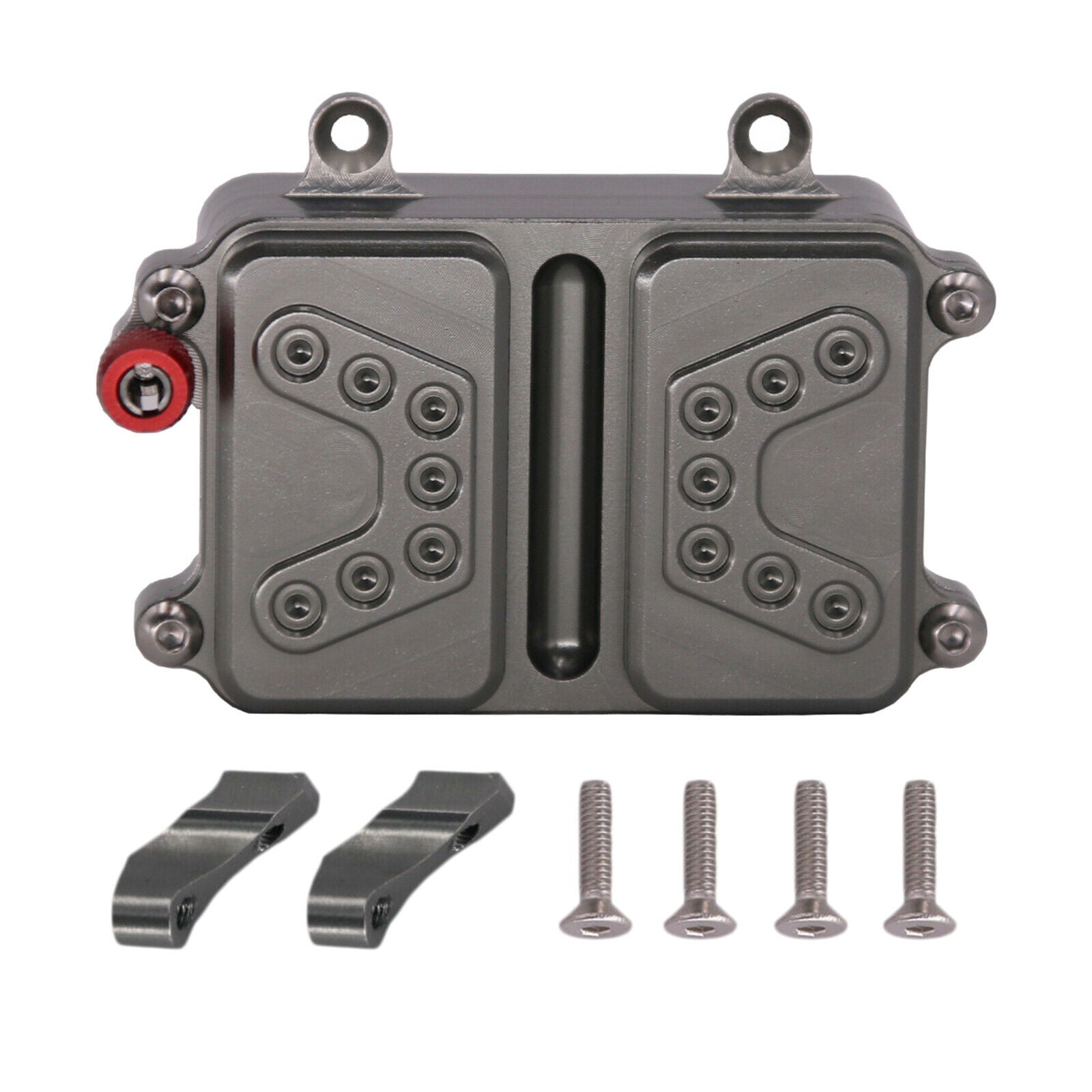 Metal ESC Receiver Box for Wrangler 90047 1/10 RC Buggy Replacement Upgrade