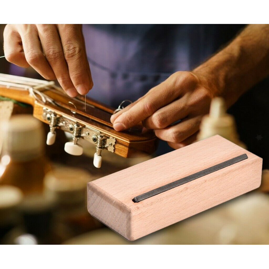 45° Fret Bevel File Tool Fret Edge Crowning Supply Hard Maple for Guitar