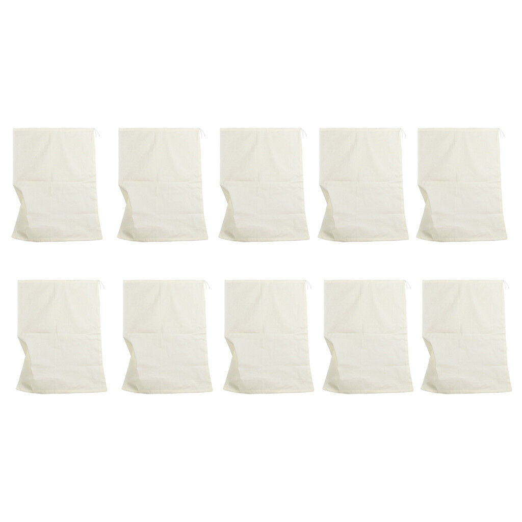 Spice Bag  Unbleached Cotton Self Fill Tea Bags Drawstring 13x16cm