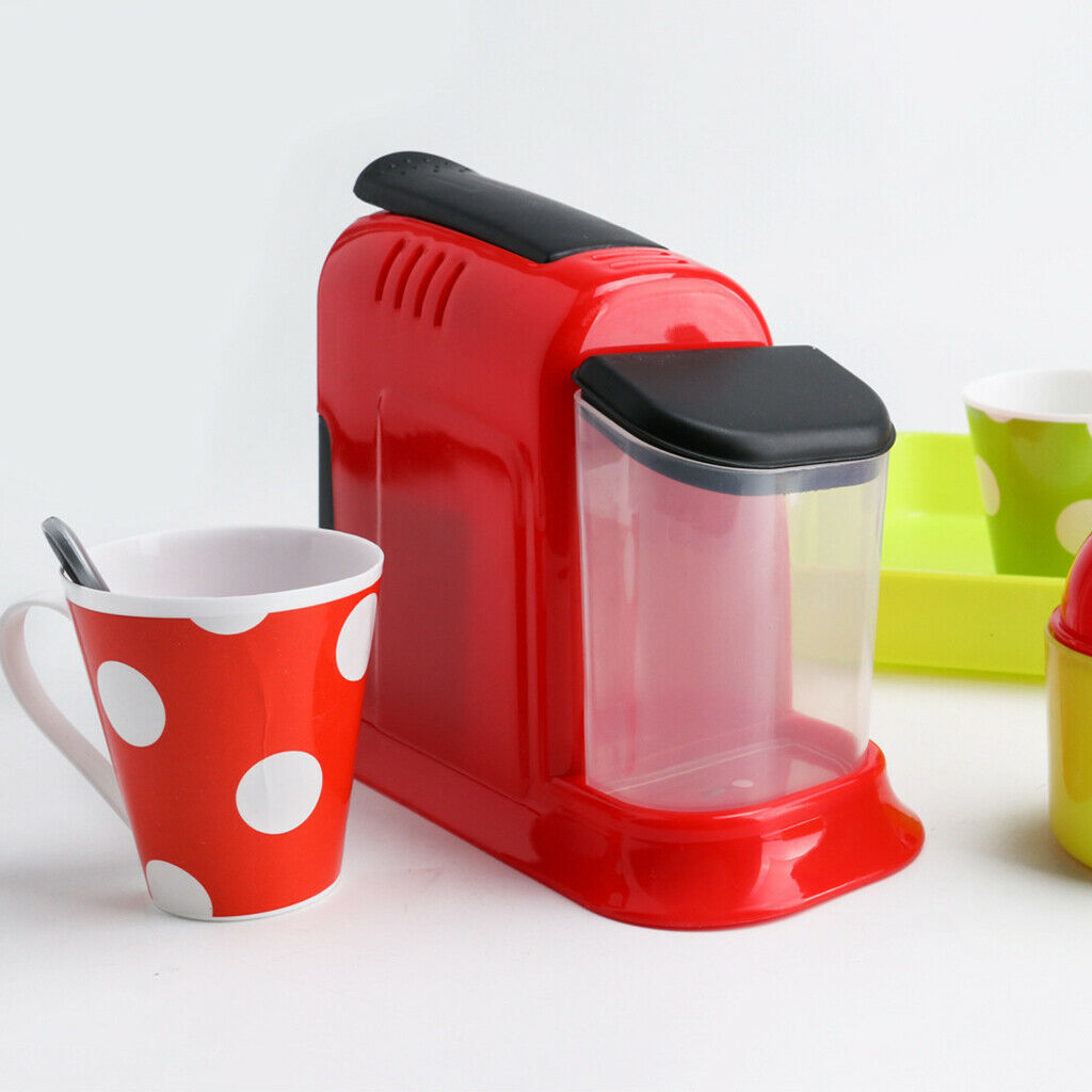 21pcs Plastic Simulation Coffee Maker Playset Kitchen Pretend Toys For Kids