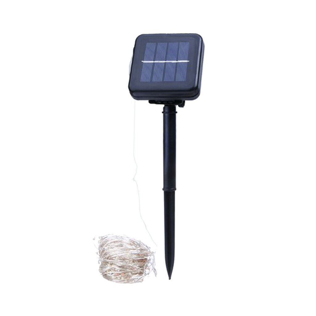 Outdoor Solar Powered 12m 100 LED String Lights Waterproof Lamp Warm