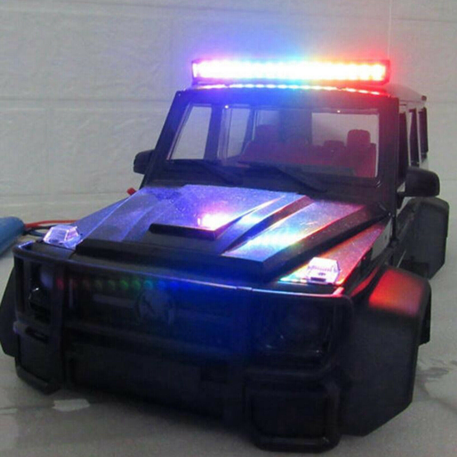 LED Flashing Light Bar Roof Lamp Fit For RC Rock Crawler MN86K MN86 Upgrades