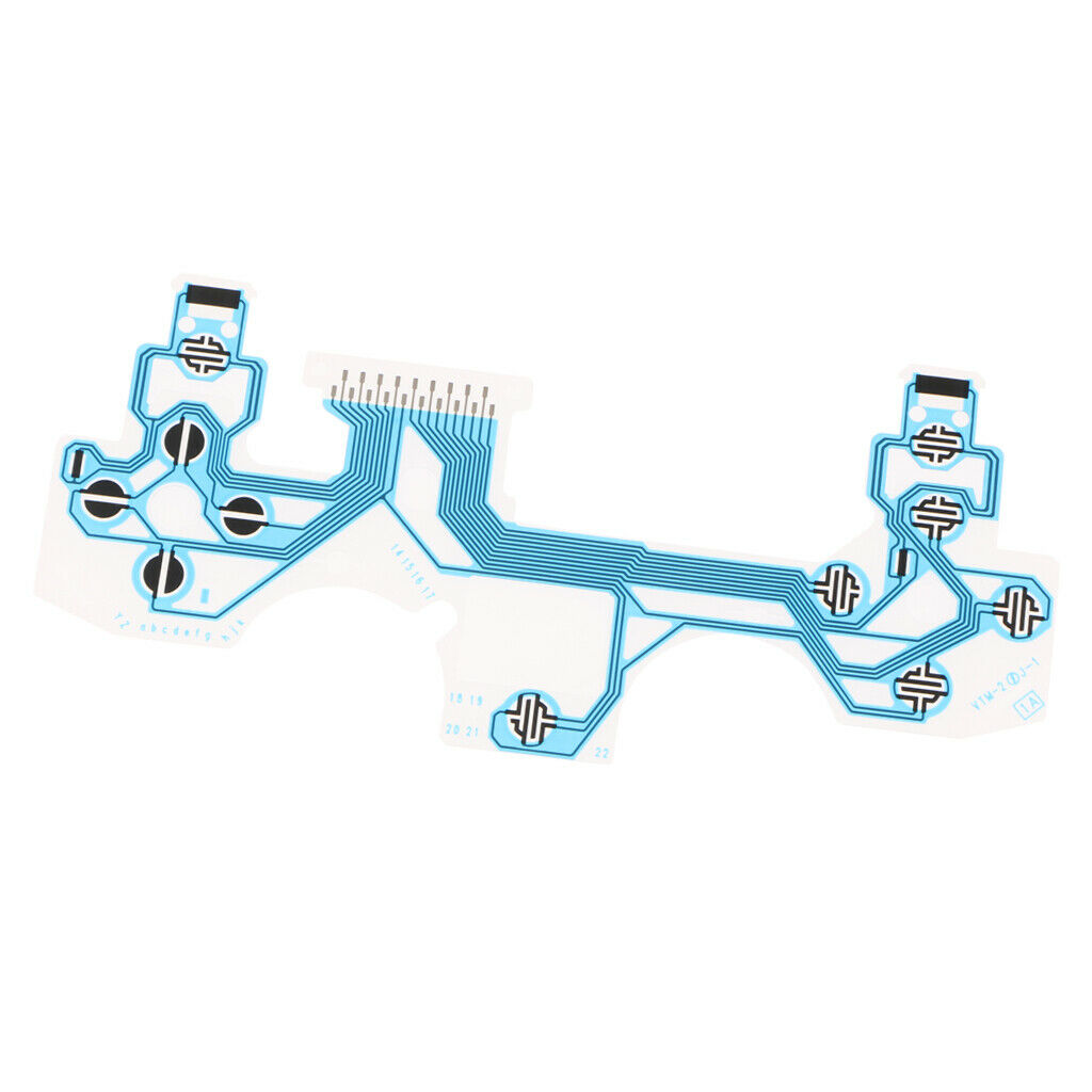 Conductive Film Keypad Flat Flex Ribbon Cable For Sony PS4 Controllers Blue