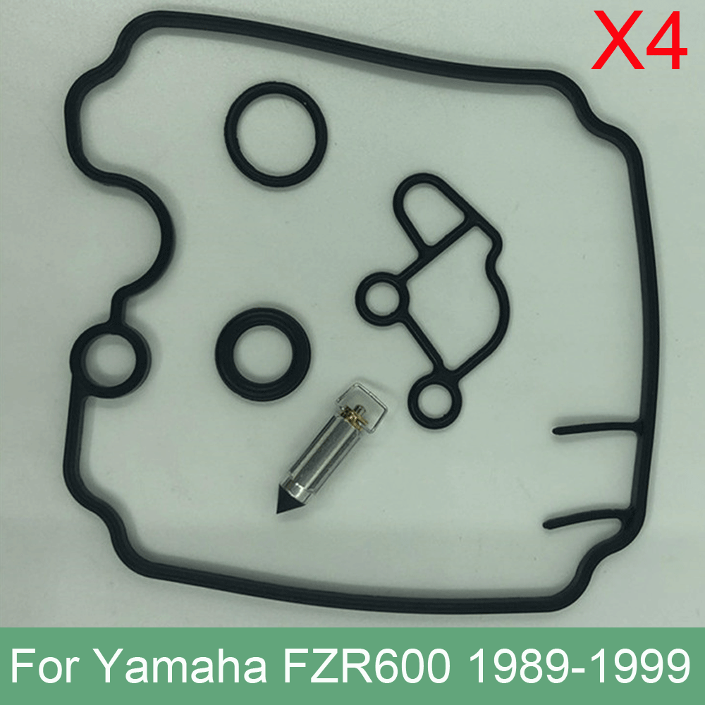 4 Set Carburetor Rebuild Kits for Yamaha 1989-1999 FZR 600 Motorcyle Carb Repair