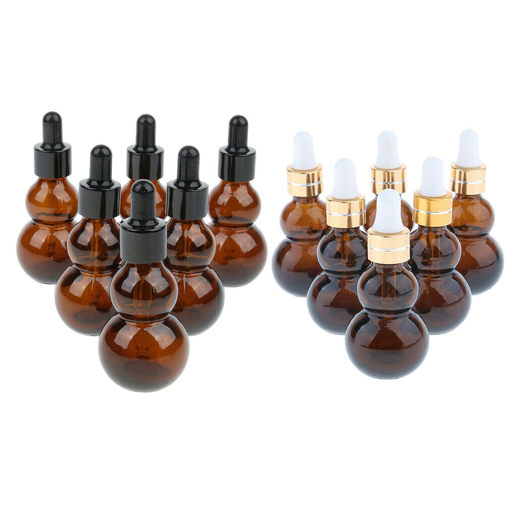 12pcs Glass Dropper Bottles Sample Vials with Eye Dropper for Essential Oils