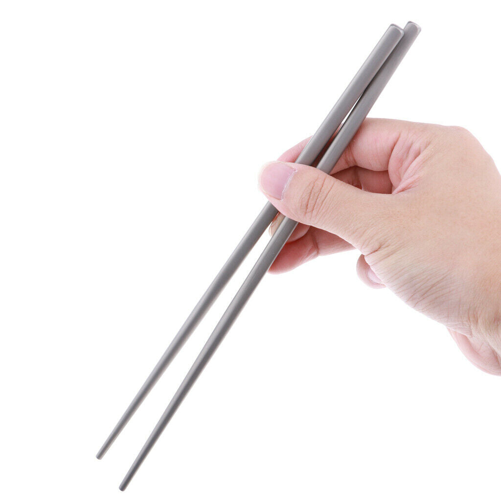 1 Pair Reusable Non- Portable Chopsticks Titanium Exquisite Utensils