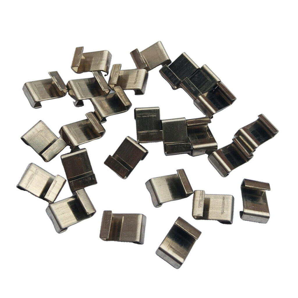 25x Stainless Steel Z-Lap Type Greenhouse Glazing Clips Replacement Garden
