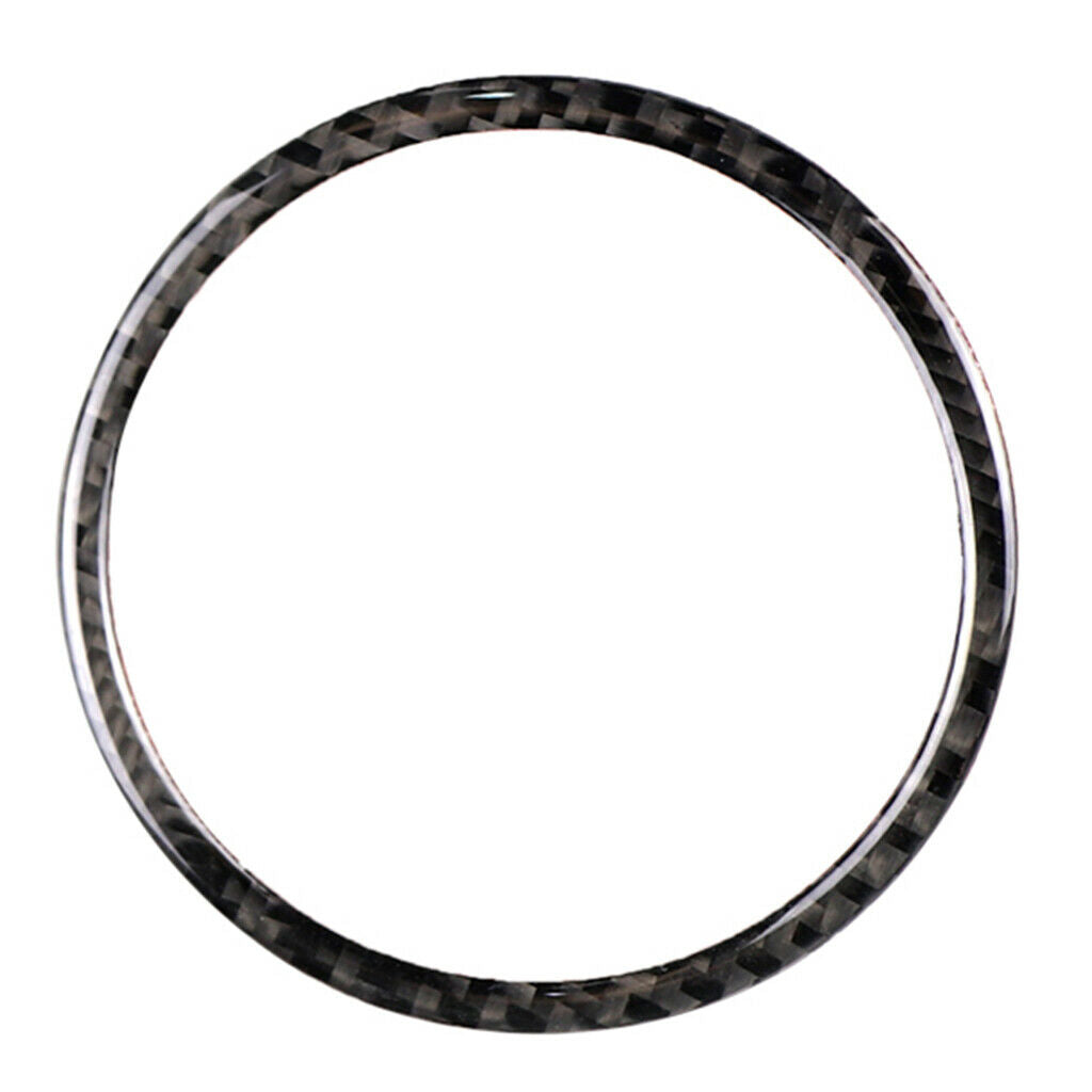 2PCS Carbon Fiber Door Car Speaker Sound Cover Ring For Ford Mustang 2015-17
