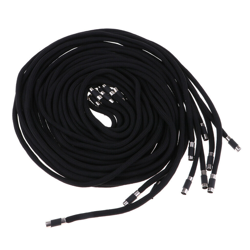 10pcs 1. Black Replacement Cord Cord Drawstring Cord Cord For