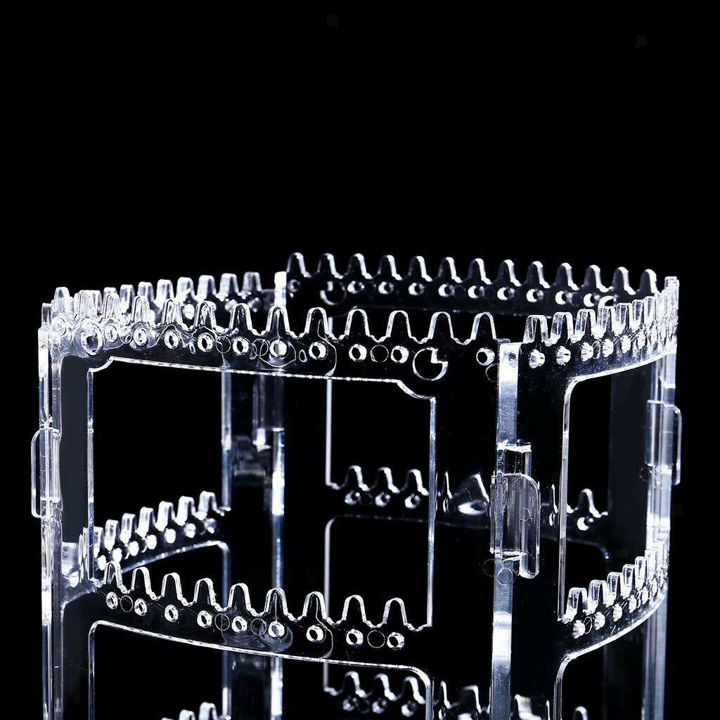 360 Rotating Acrylic Earring Holder Jewelry Display Organizer Rack Stand