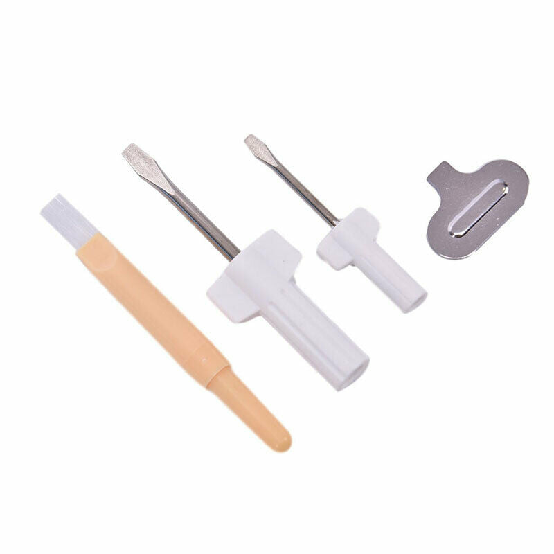 4pc/set Needle Plate Driver Sewing Screwdriver Cleaning Brush Sewing Repa.l8