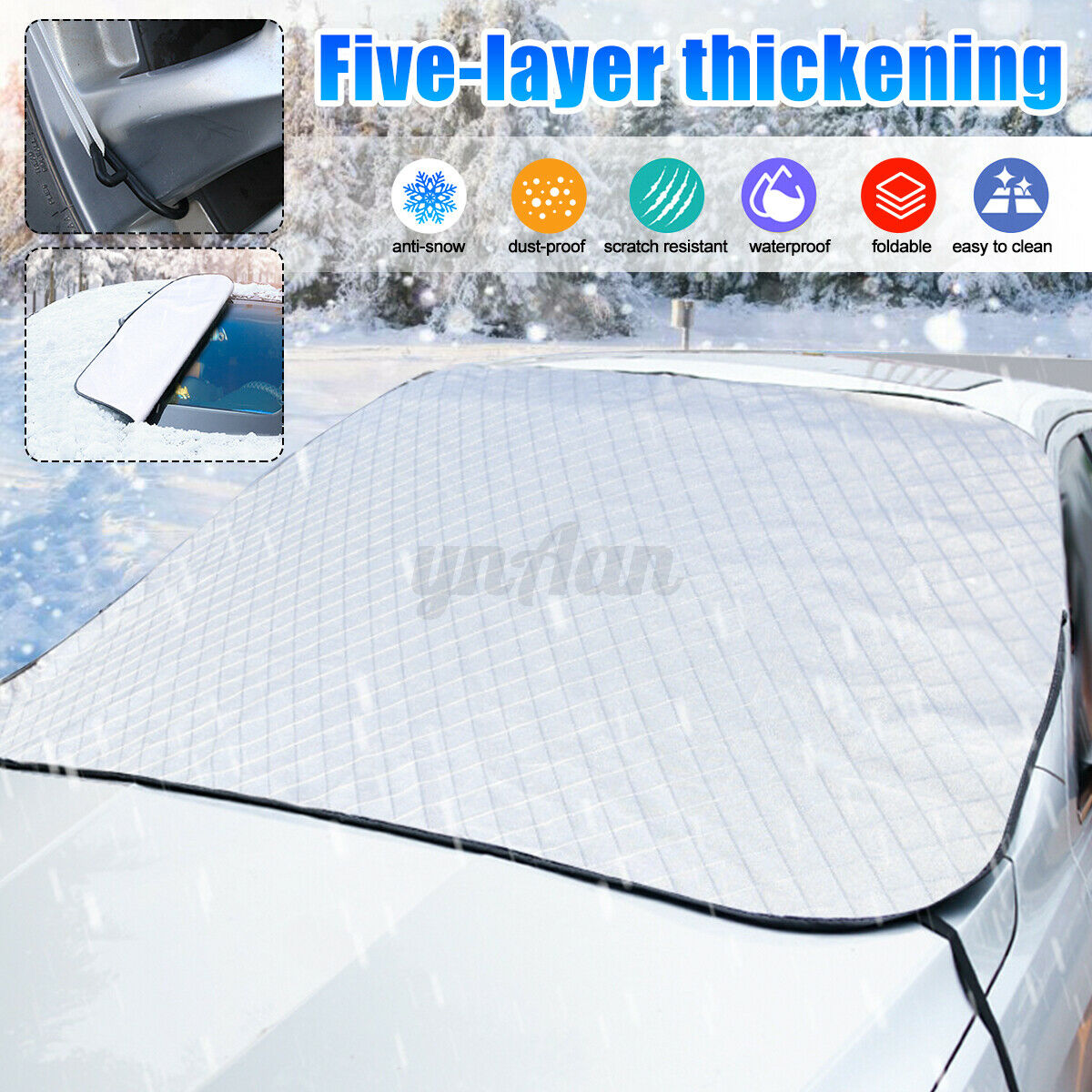 Car Windshield Anti-Snow Sun  Tarp Ice Dust Removal Winter Windscreen  ï¼VD  â—