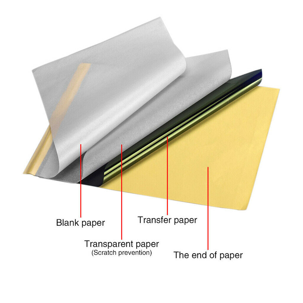 New 50Pcs Transfer Paper Disposable Needle 3RL 5RL 7RL 7RS 100Pcs Color Cups