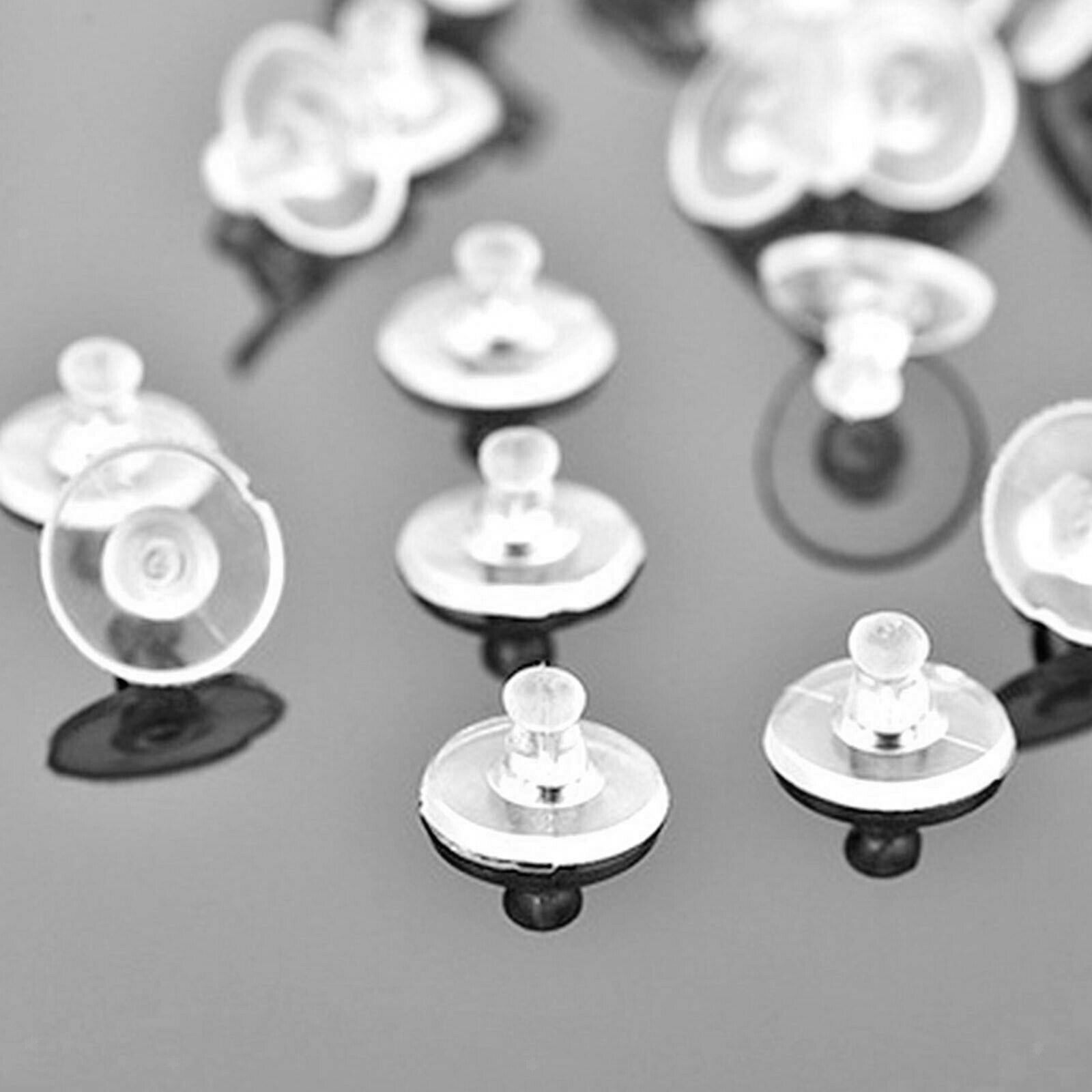 700Pcs Silicone Earring Backs Backings Soft Safety Backstops Stopper Earring
