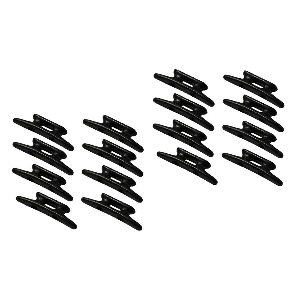 16pack Marine Boat Kayaks Heavy Duty High Impact Nylon Open Dock Black