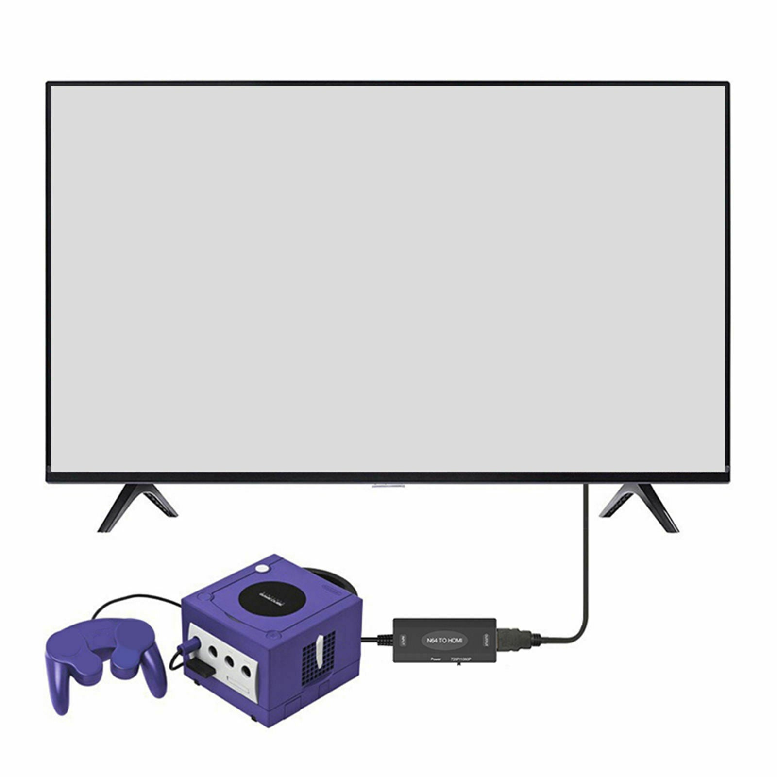 N64 To HDMI Converter 1080P for Nintendo 64 Console Monitor Plug Play Screen