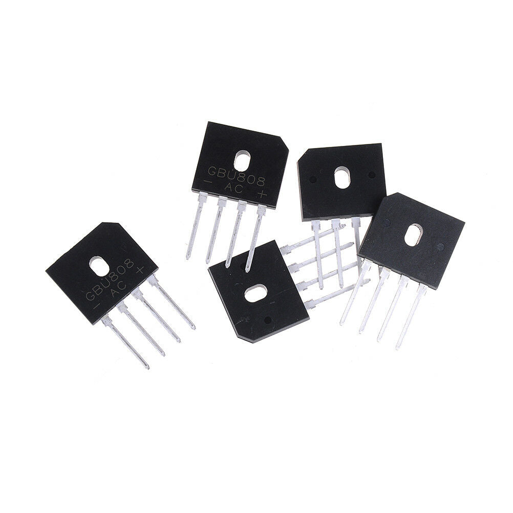 5Pcs GBU808 800V 8A single phases diode bridge rectifier ic chip WF