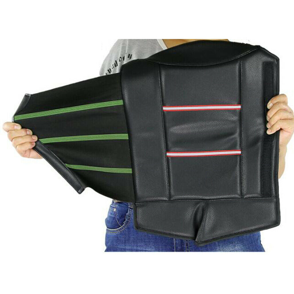 2pcs Motorcycle Riding Windproof Long Knee Warmer Plush Lining Kneepad