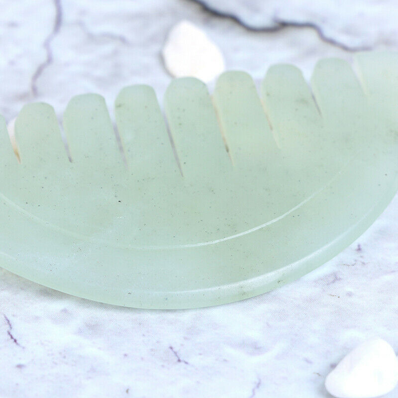1Pc Jade Comb Massage Spa Acupuncture Head Trigger Point Treatment On He.l8