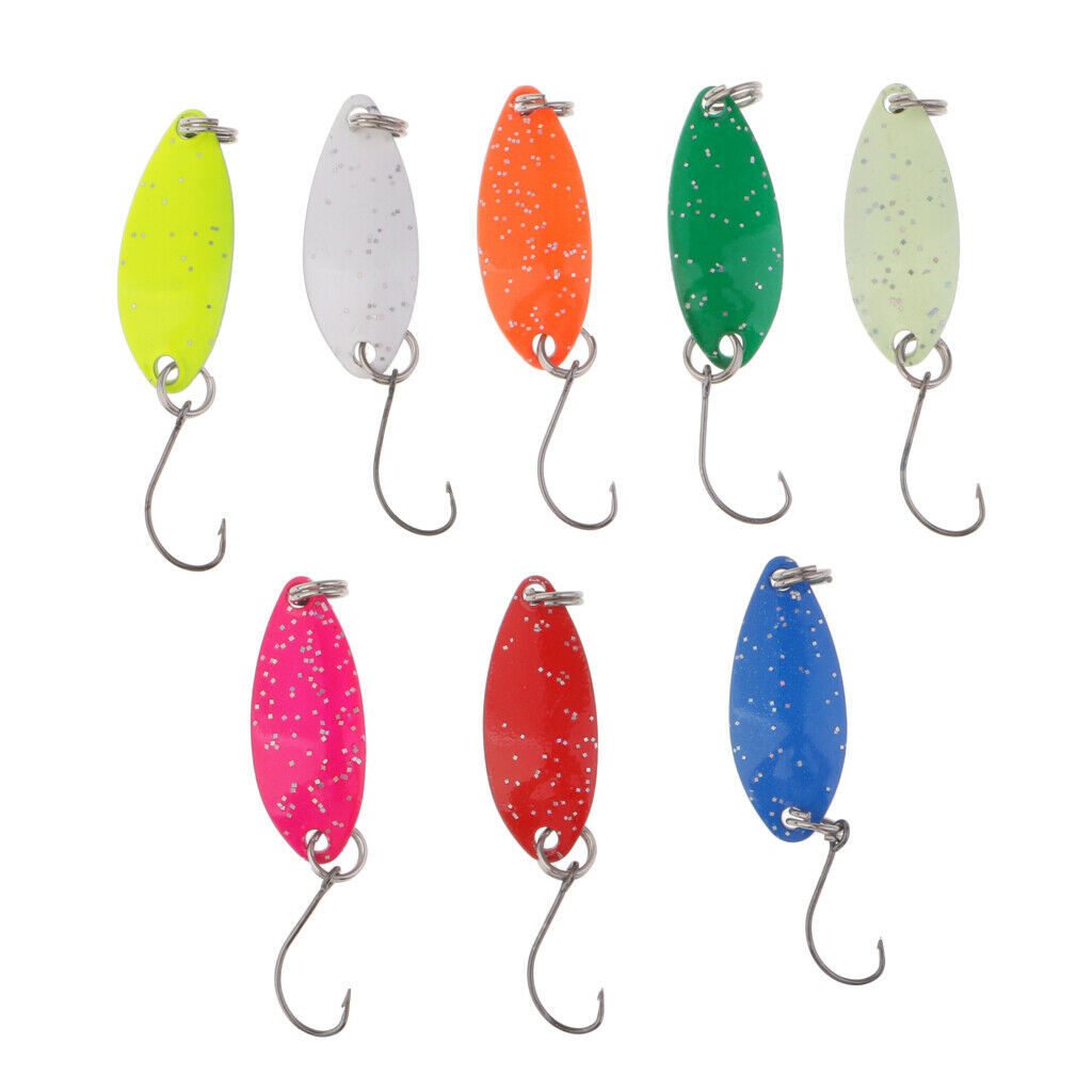 8 Pieces Artficial Lures Bait Hard Fishing Baits Spinner Baits Crankbaits