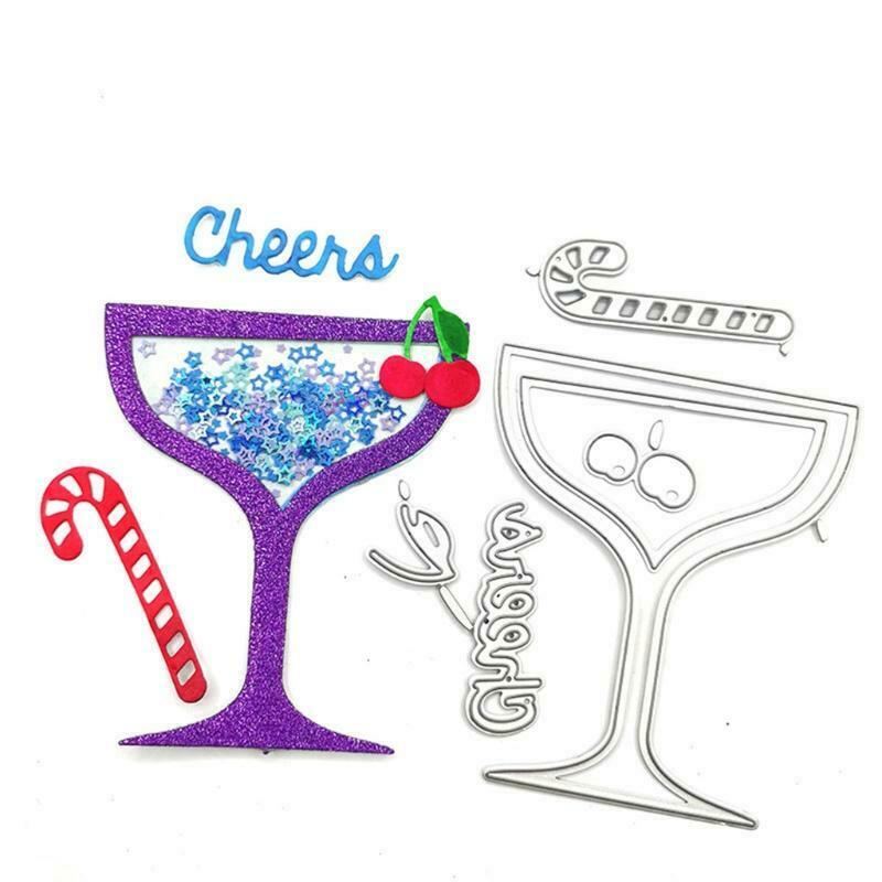 Juice Cup Metal Cutting Dies Stencils DIY Scrapbooking Album Paper Card Template
