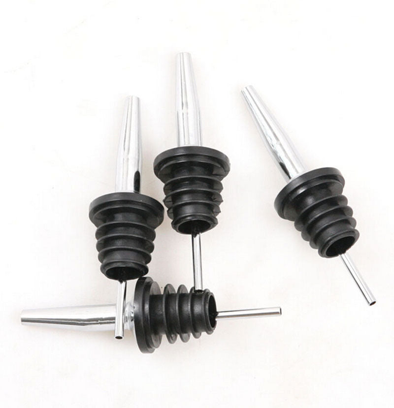 Stainless steel Olive Oil Pourer Dispenser Spout Glass Bottle Pourer Hot 4.l8