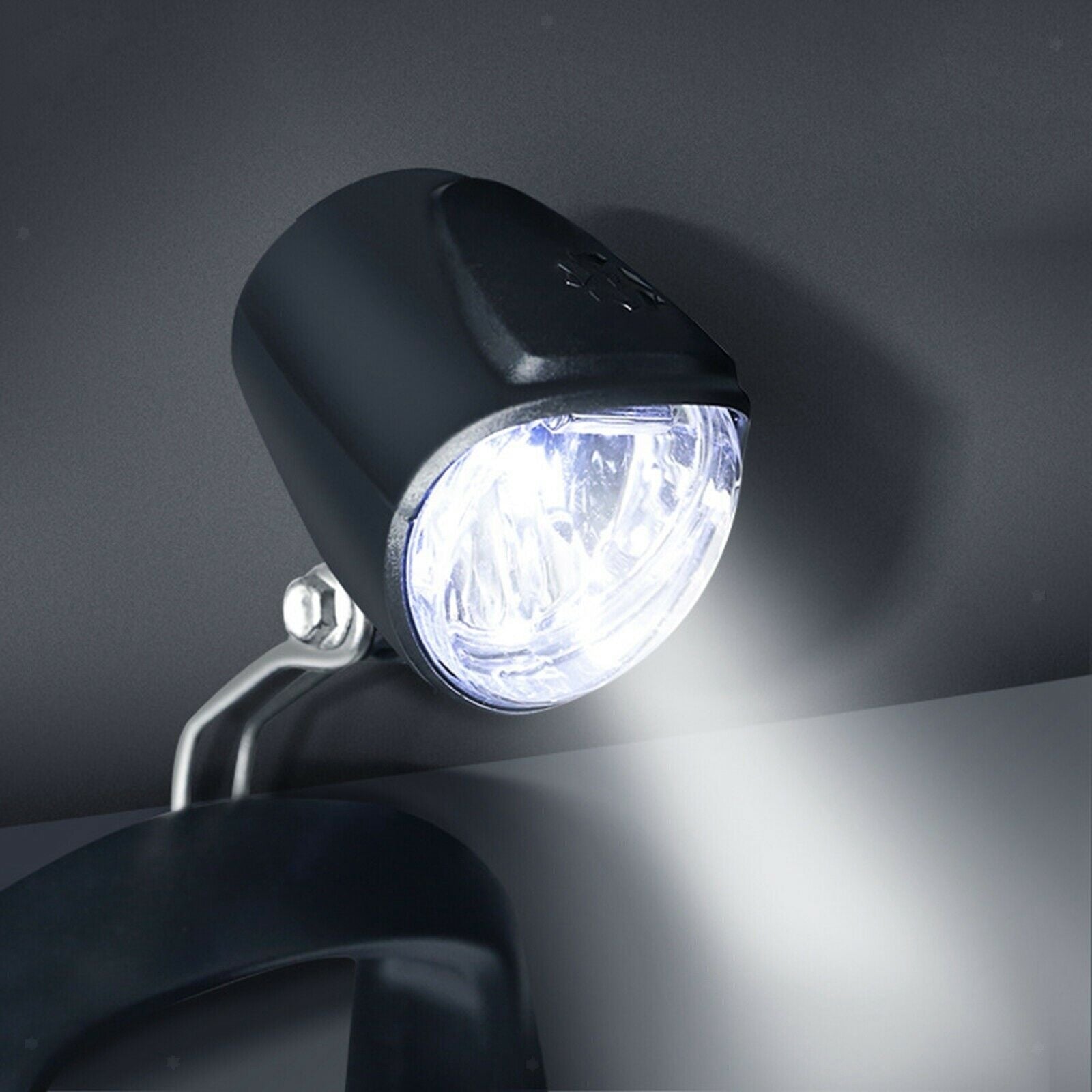 Electric Bicycle E-Bike Headlight 12V-80V LED Front Light with Horn 2 in 1