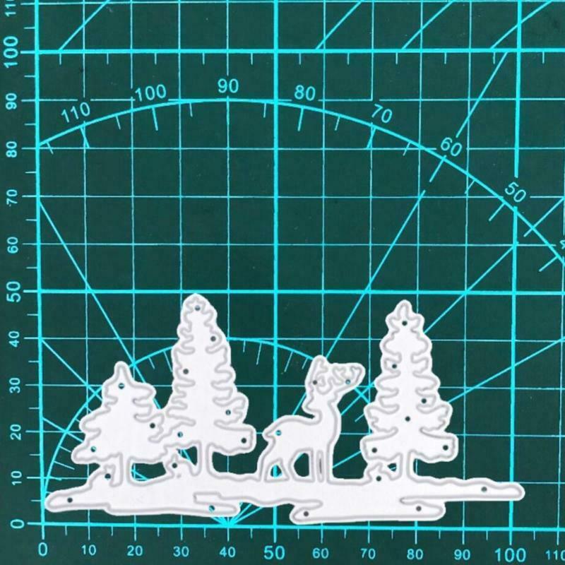 Christmas Deer Cutting Die Little Cute Christmas Elk Embossing Cutting Template