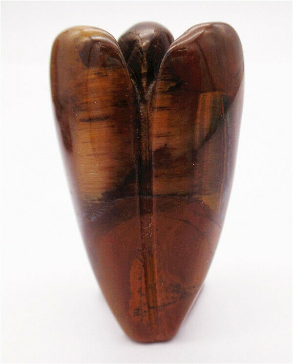 50x30x19mm Natural Tiger Eye Gem Carved Angel Statue Healing Decoration HH8105