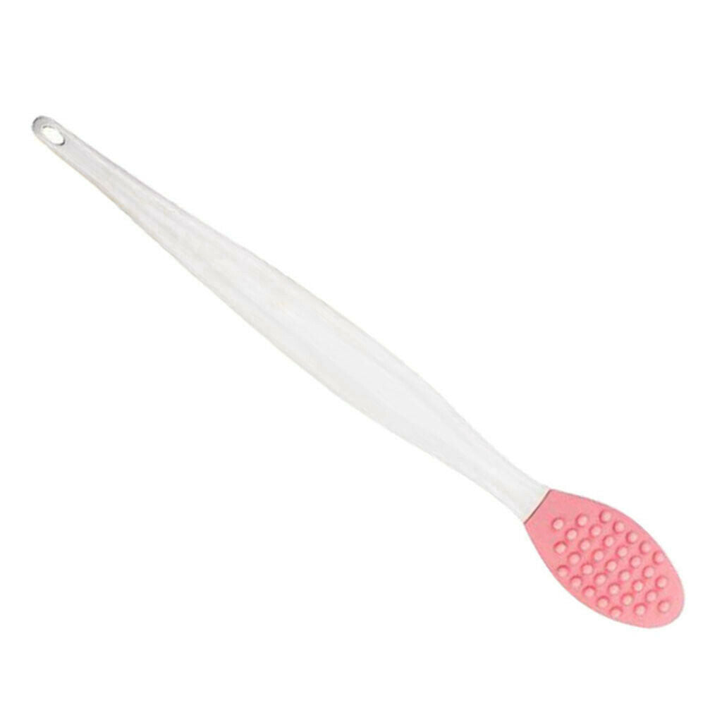 2 Pieces Face Clean Handheld Silicone Brush Peeling Blackhead Remove Brush